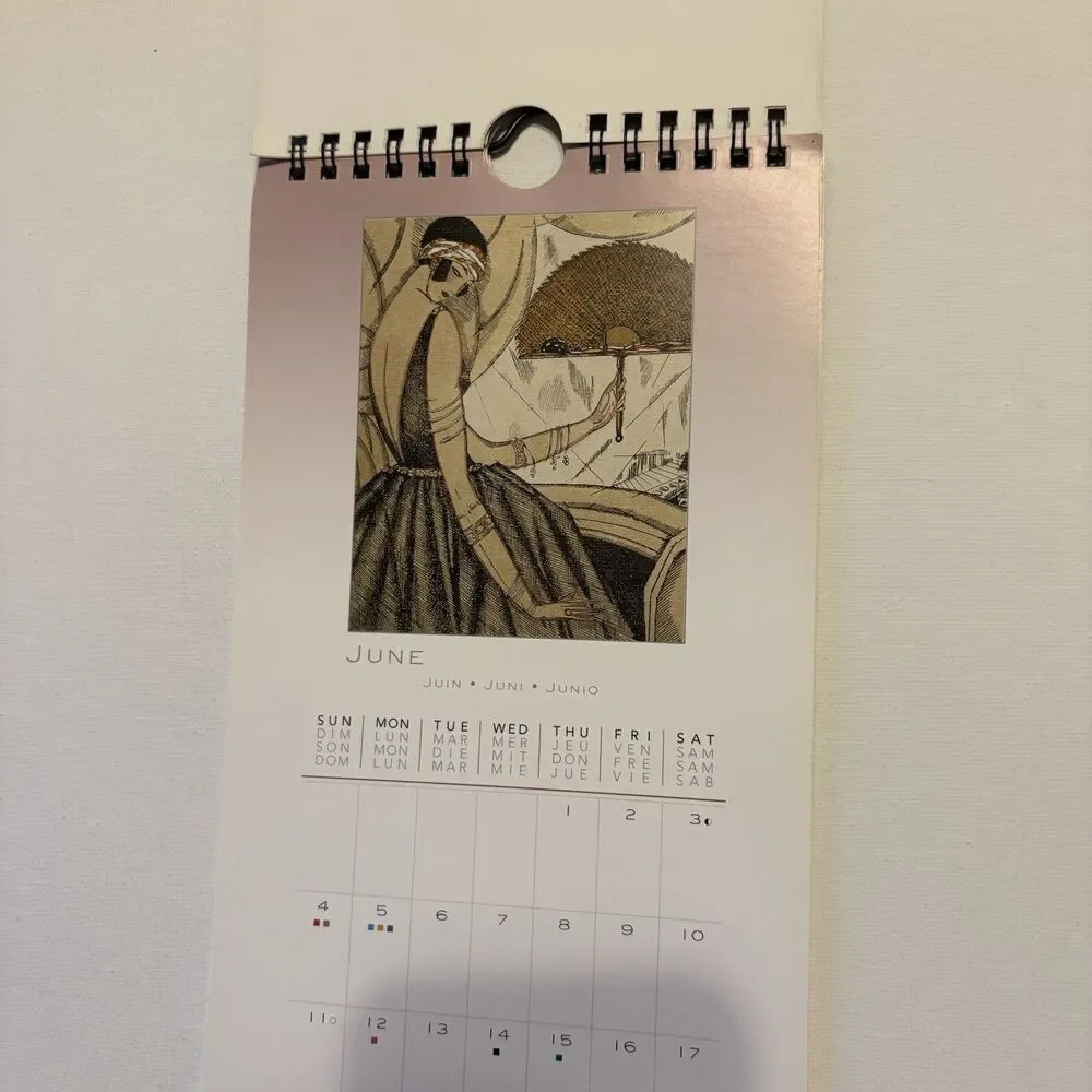 Gazette du Bon Ton Fashion Images from the Age of Art Deco 2006 Calendar 12 x 6